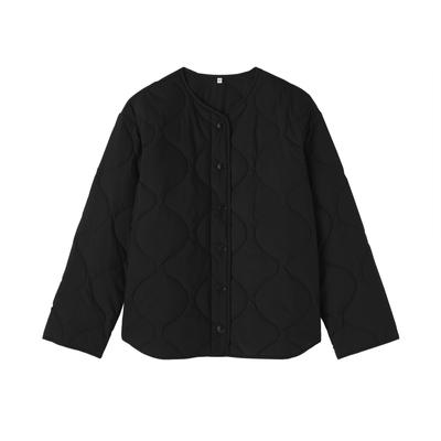 MUJI Fluffy Quilted Size BD10NA5A Women's Jacket, Black, M,