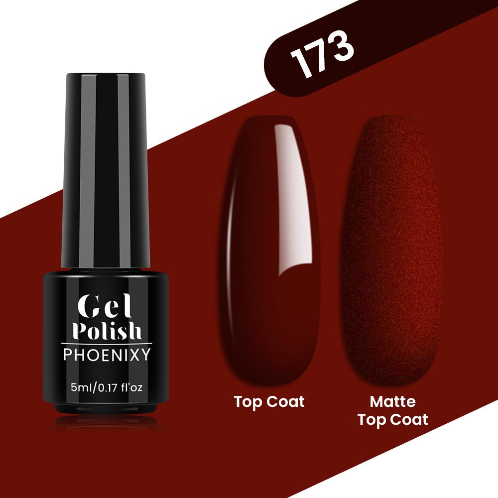 PHOENIXY 80 Farben Nagel-Gel-Nagellack, 5 ml, UV-LED-Farb-Nagelkunst-Hybrid-Nagellack, Liner-Gel, Maniküre-Kunst, semi-permanent, glitzernd, glänzende Farben-Gel