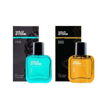 Wild Stone Edge and Night Rider Long Lasting Mens Perfume, Combo Pack of 2 (30ml Each)