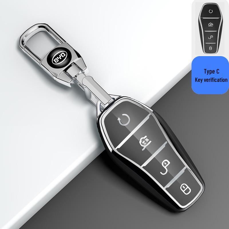 Compatible Key Cover for BYD Han EV, Tang DM/MAX, Song Pro, Qin PLUS, Yuan Models - Women’s Shell Buckle Bag
