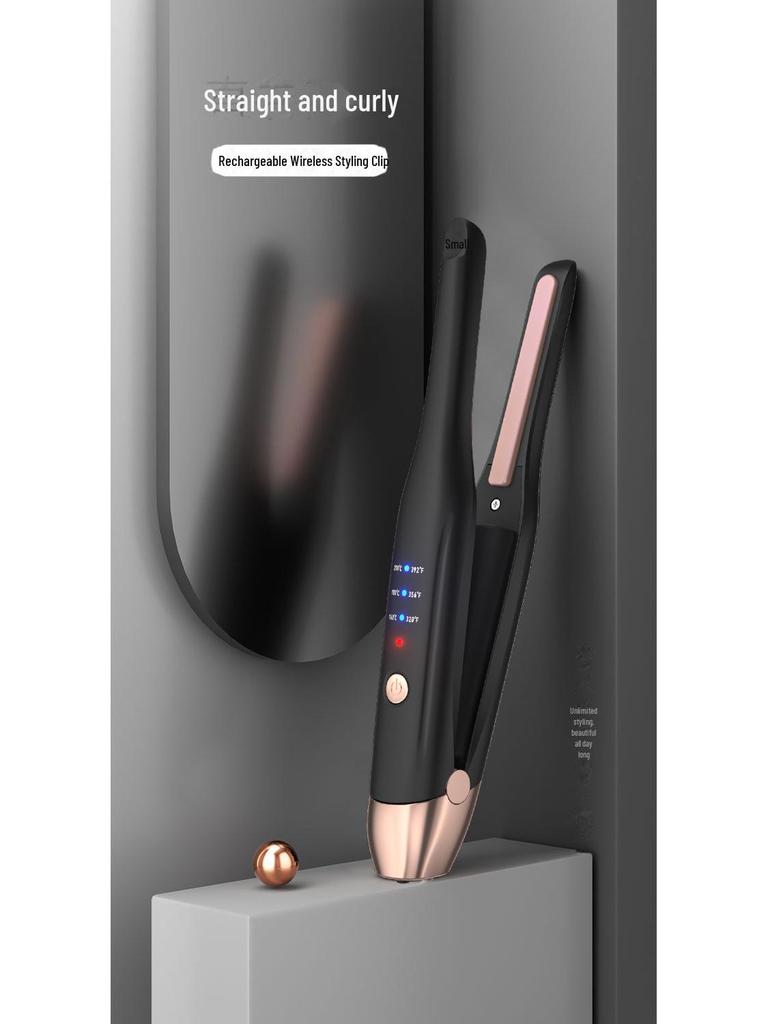 Portable Dual-Use Wireless Hair Straightener with Japanese and Korean Design