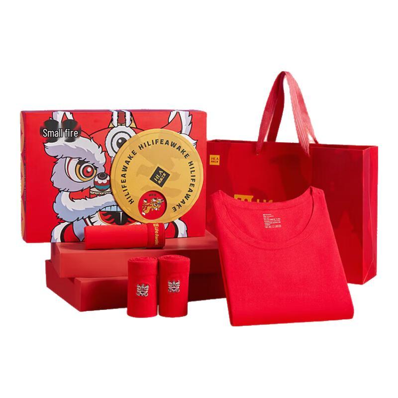 

Heilan Home Мужской подарочный набор термобелья счастливого красного цвета XL