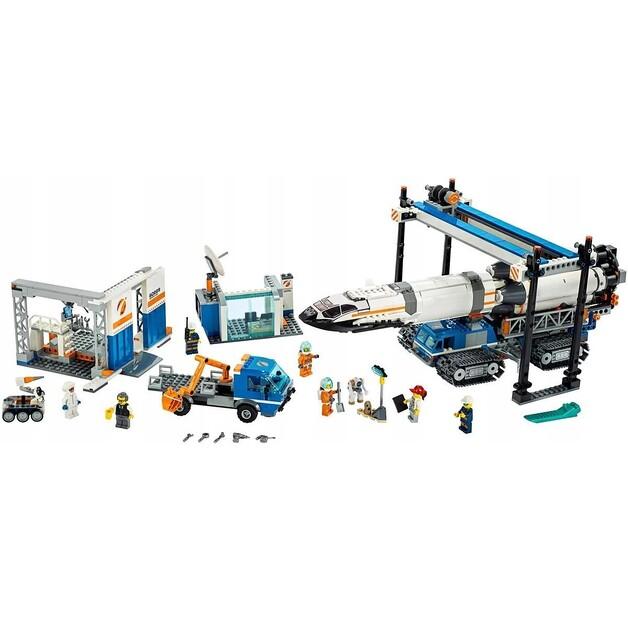 LEGO City 60229 Transportul și asamblarea rachetei