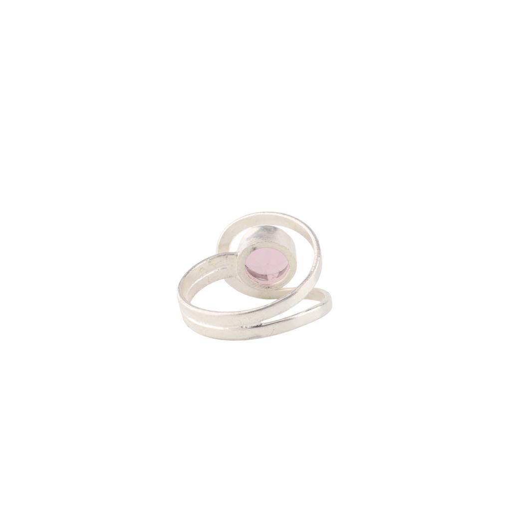 Rose Chalcedony Gemstone 925 Sterling Silver Women Gift Jewelry Handmade Ring RR-68-21