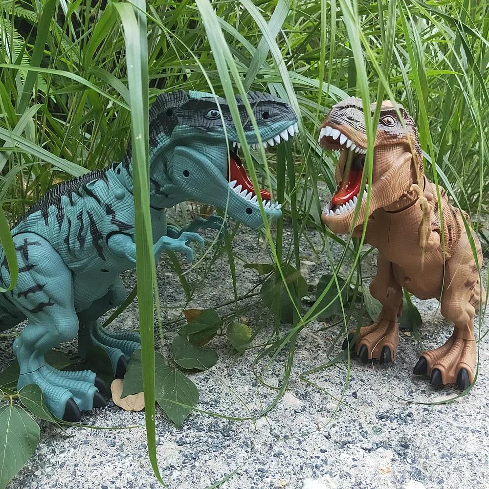 Electric Toy Big Dimension Walking Spray Lay Eggs Dinosaur Robot Featuring Light Sound Mechanical Dinosaurs Model Playthings