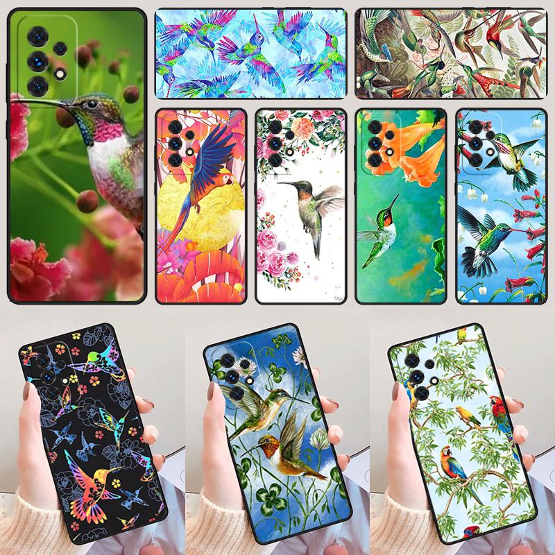 Hummingbird Phone Case For Samsung Galaxy A42 A31 A40 A51 A71 A32 A80 A91 A52 A72 A73 A20e A21S A50 A70 A11 A12 Cover