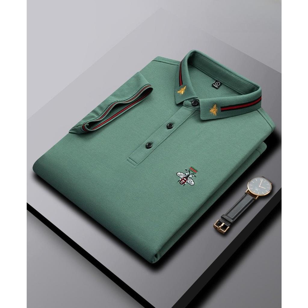 STORN Luxury Brand Quality Men's Polo Shirt Exquisite Bee Embroid Short Sleeve Summer Lapel T-Shirt Business Casual Trend Menswea Top