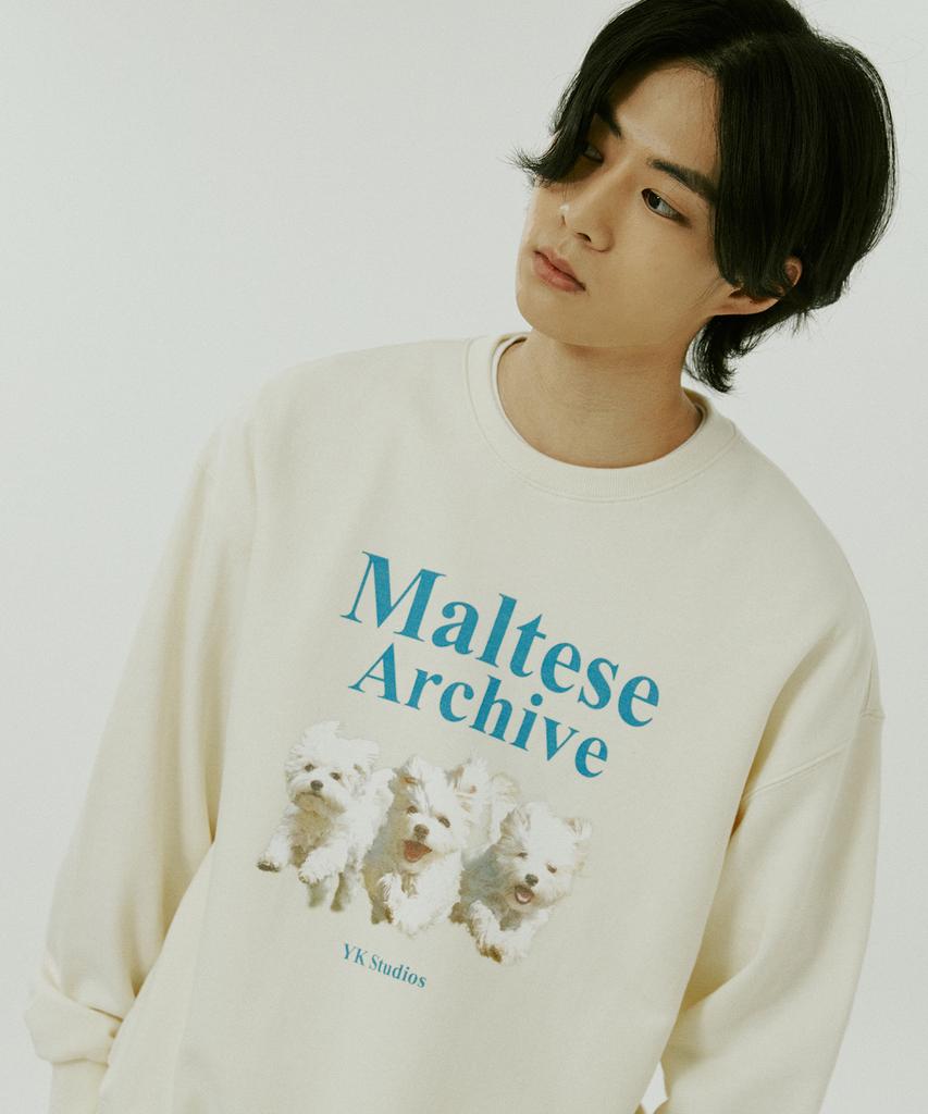 WAIKEI Maltese Archive Sweatshirt Ivory