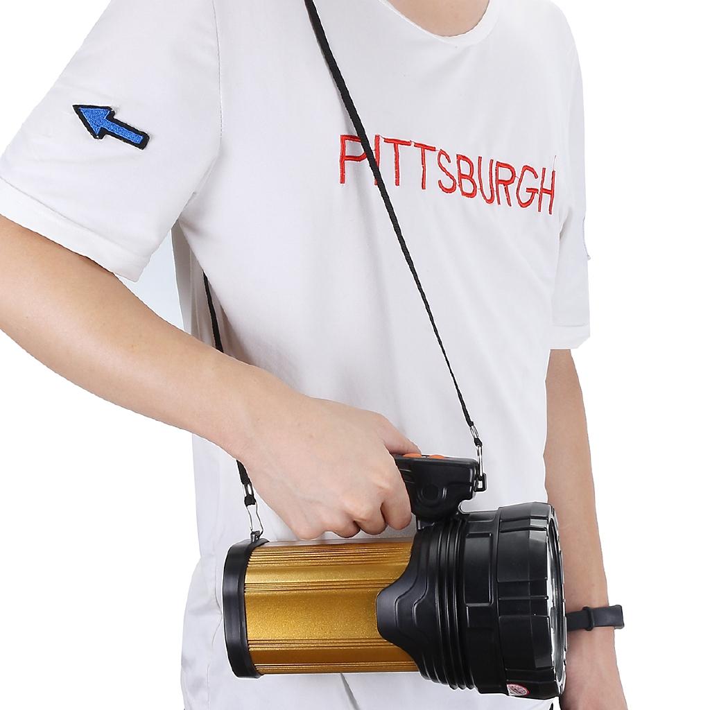 USB Handheld LED Searchlight High Power Super Bright Outdoor Portable Spotlight Lantern Rechargeable Flashlight 120W