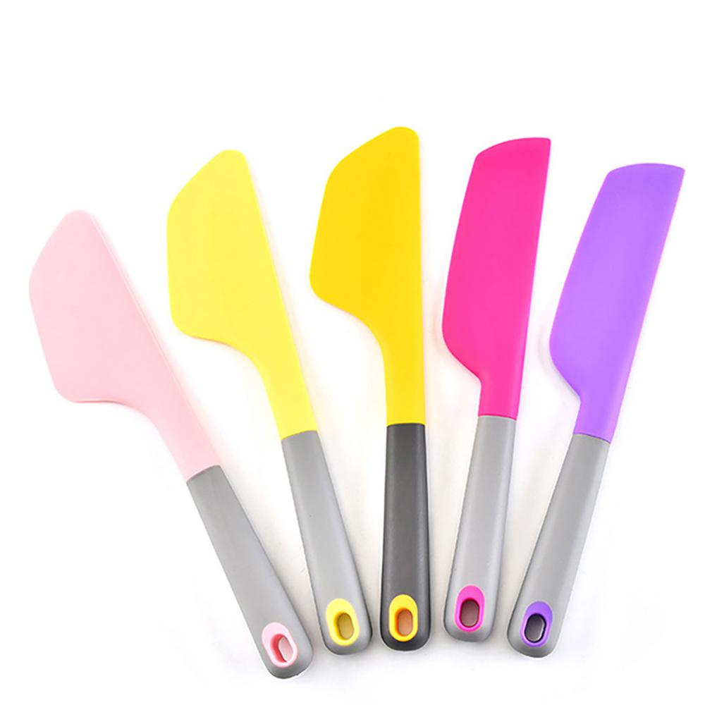 Butter Knife Silicone Cream Butter Cake Spatula Mixing Batter Scraper Brush Butter Mixer Cake Brushes Baking Tools
