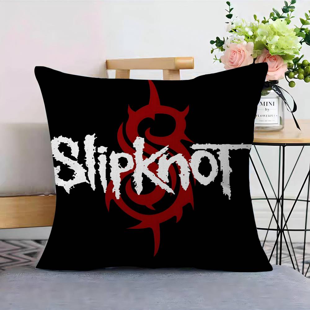 Cuscino Slipknot Band Heavy Metal Regali Arredamento Ufficio Casa Camera da Letto Divano Copricuscino per Auto Custodia 45X45Cm