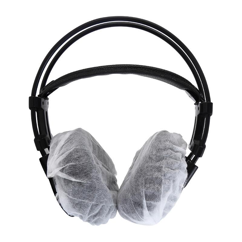 100 Stück Einweg-Kopfhörerabdeckungen Vlies Ohrpolster Staubdicht Schweißfest Ohrpolster-Schutz für Gaming-Headset-Nutzung