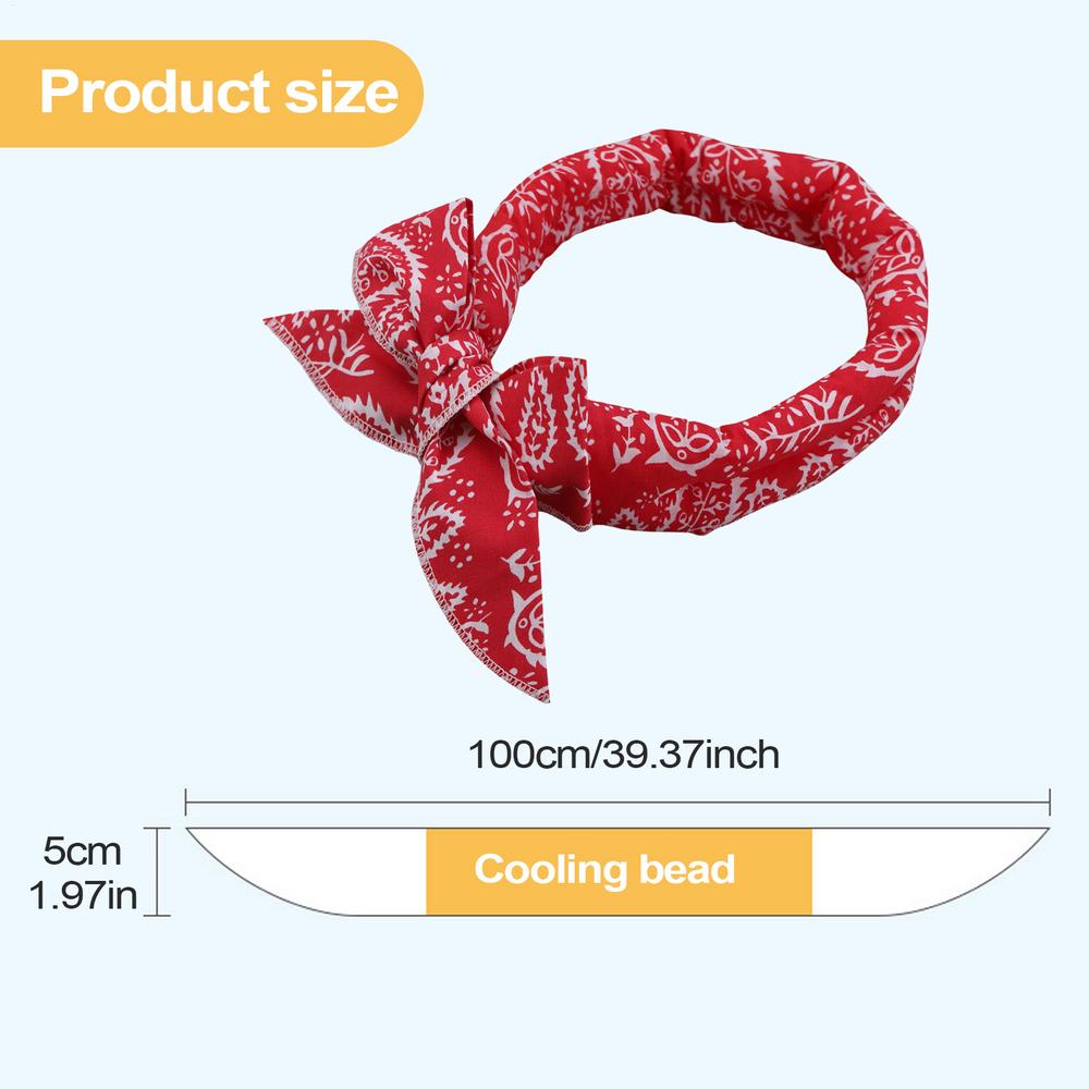 Cooling Bandana for Dogs Instant Breathable Collar Ice Dog Pet Bandana Scarf Wrap for Puppy Kitten Small Medium Large Breeds