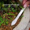 Dual-Headed Stainless Steel Bonsai Rake for Soil Loosening & Bud Picking in Flower Pots
