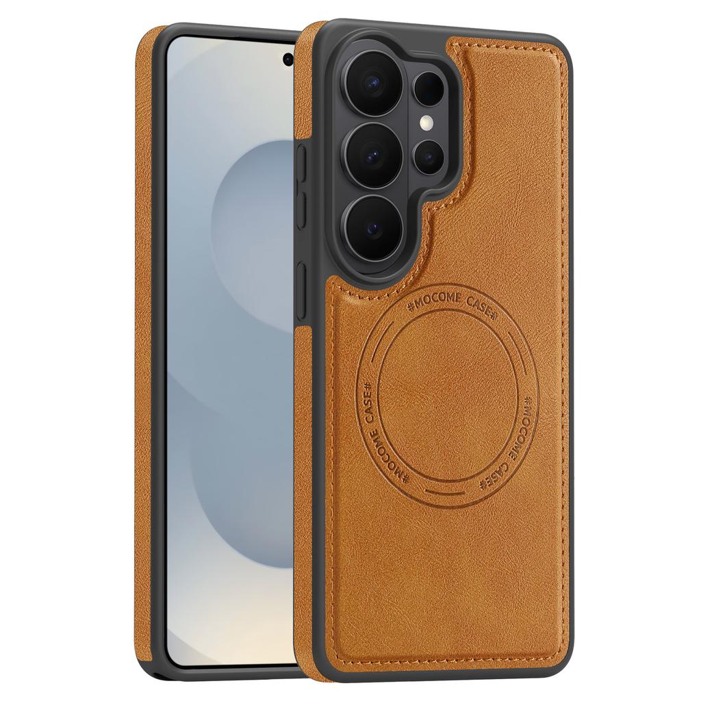 Retro Leather For Magsafe Case For Samsung Galaxy S26 S25 Edge S24 FE S23 S22 Plus Ultra A57 A37 A17 A56 A36 Magnetic Back Cover