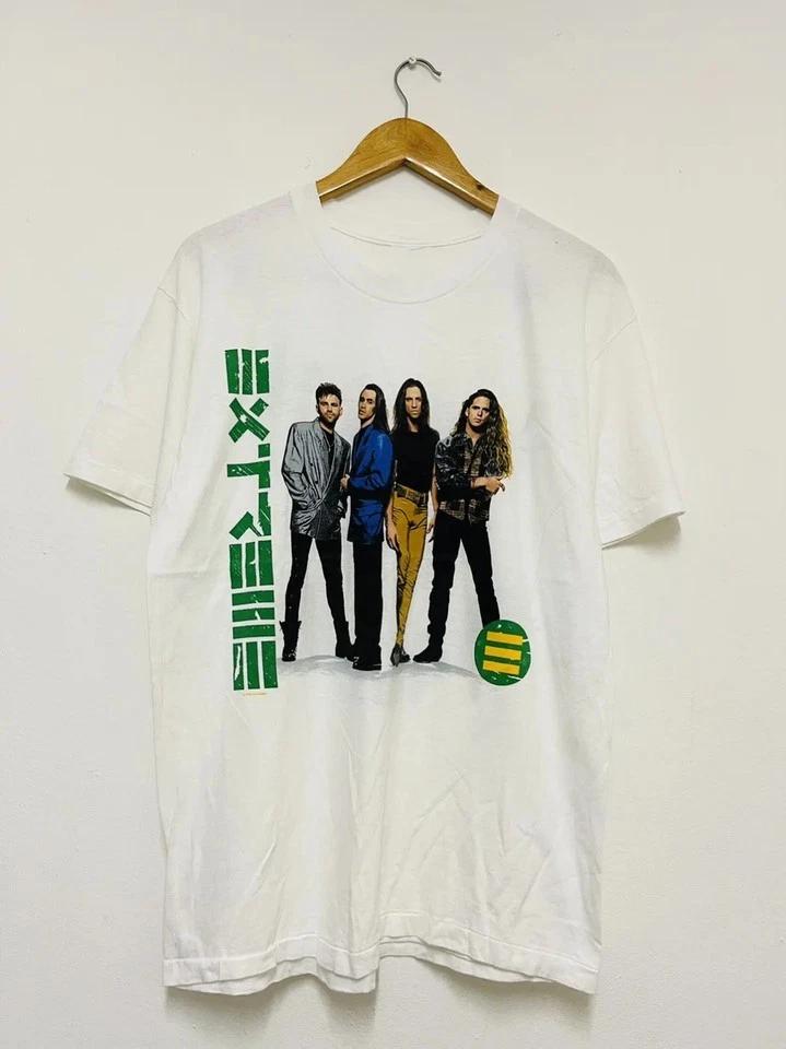 Extreme band Members Poster Concert Shirt White Unisex S-5XL S