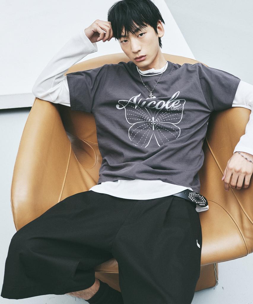 Nigaennikol Wide Two-Tuck Bermuda Pants_Black