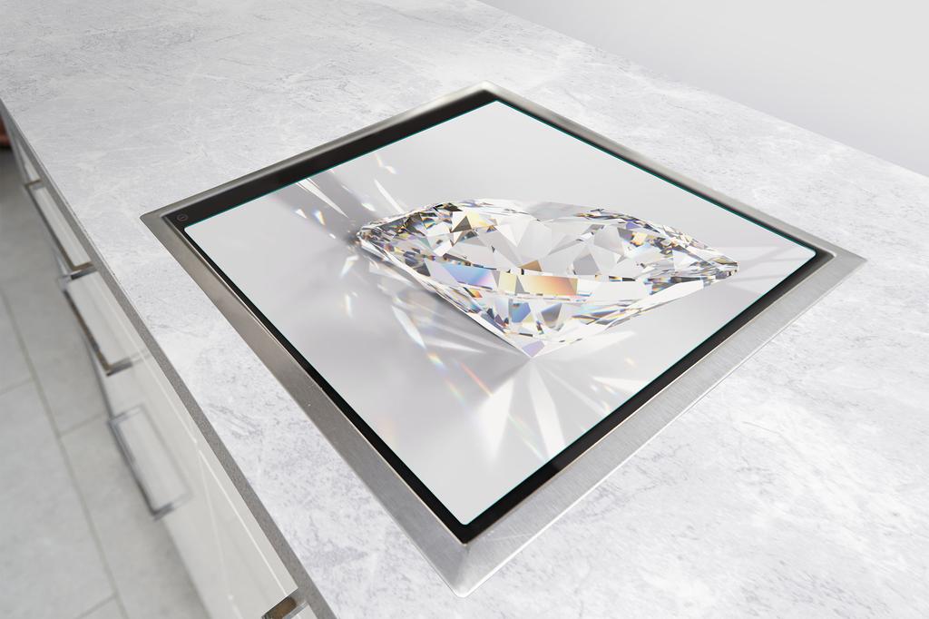 SZKLANA PŁYTA OCHRONNA NA KUCHENKĘ 50x52 DIAMENT