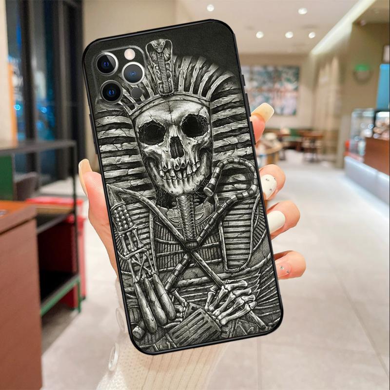Ancient Egypt Pharaoh Phone Case For iPhone 16 15 14 11 12 13 17 Pro Max mini 15 Plus 16e 17 Air Protective Cover