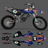 PowerZone Custom Fairing Graphics Backgrounds Decals Stickers Kit For KTM SX SXF MX 16-18  EXC XCW Enduro 17-19 125 to 500cc 23