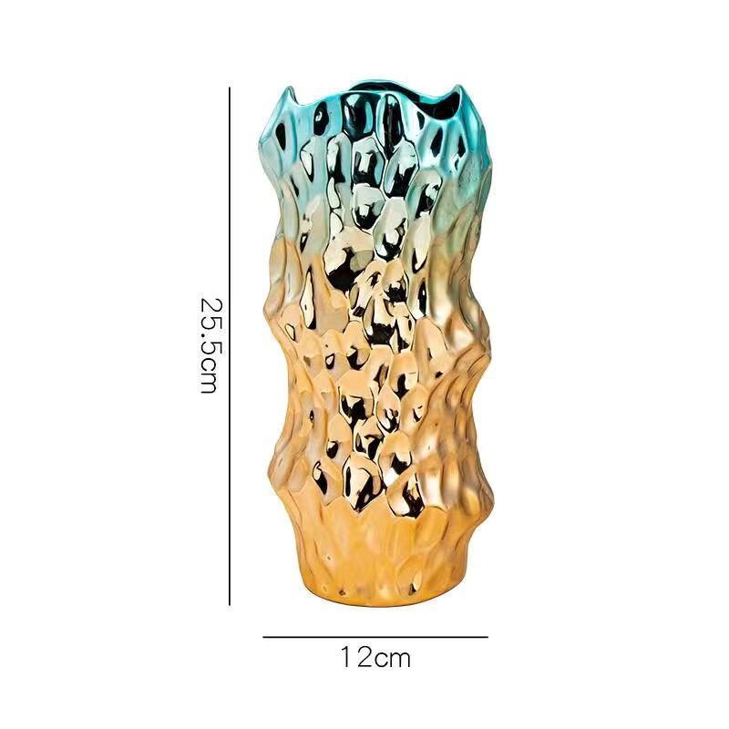 Vase Keramikkvase Europeisk Klassisk Vase Hjem Hotell Blomsterarrangement Mote Ornament Vase