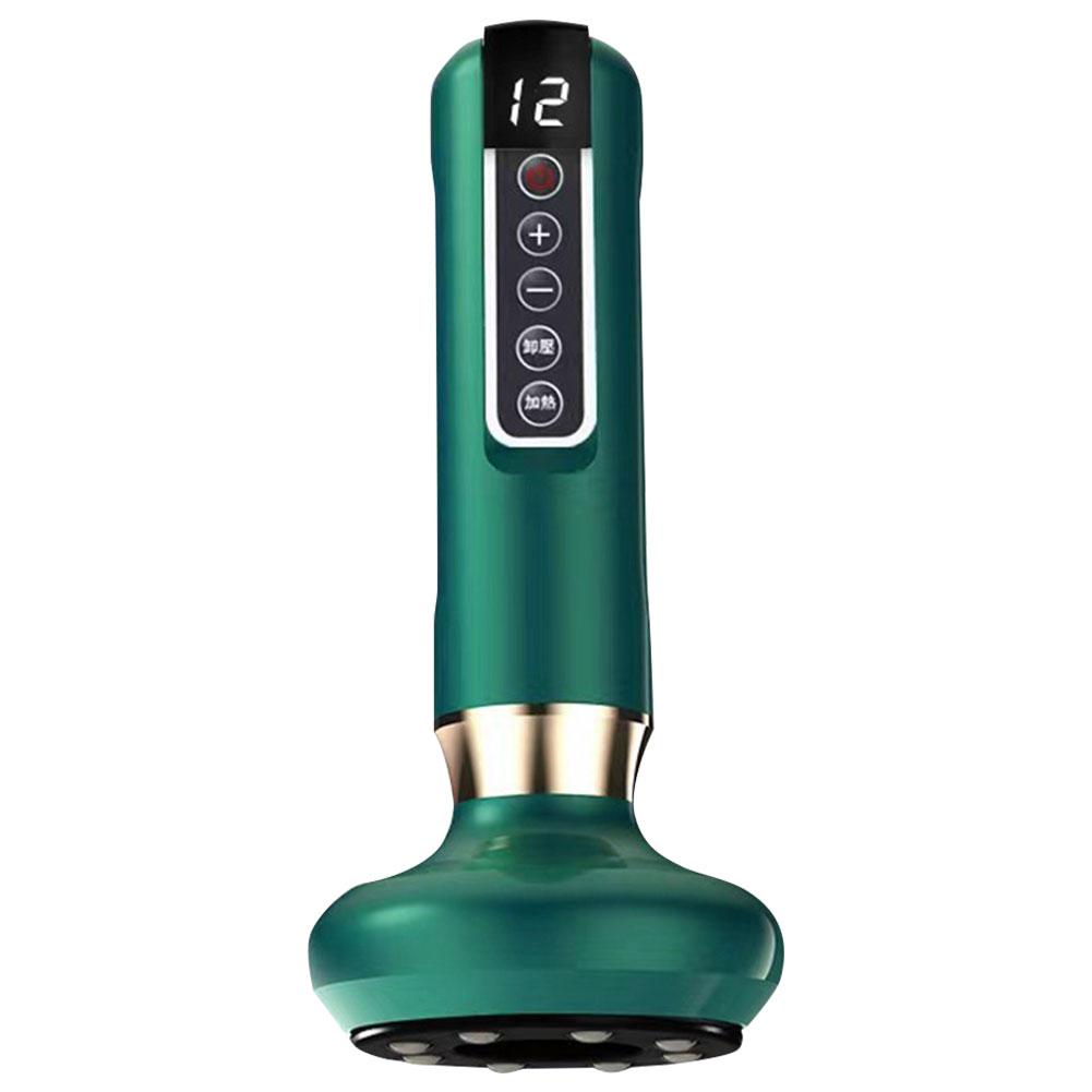 

Массажер для тела 12 уровней Антицеллюлитный массажер Нагрев отрицательным давлением Аппарат для скребка Подходит для спины и ног зелёный