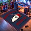 Teppich im Royal Enfield Motorrad-Design, geeignet für Wohnzimmer, Schlafzimmer, Spielzimmer, Computerraum und Heimdekoration.