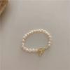 Collar de Perlas de Agua Dulce Naturales Barroco Vintage para Mujer Cierre de Pinza Dorado Círculo Gargantilla Joyería