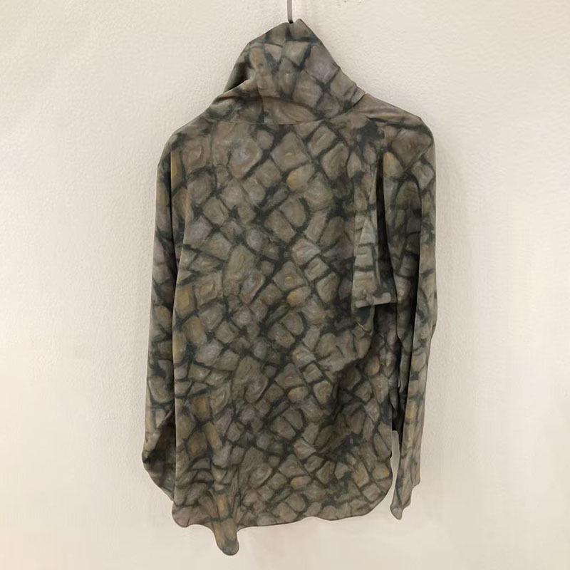 Cort Artistic Zen Gradient Silk Long-Sleeve Top for Women - Spanish Niche Casual Style