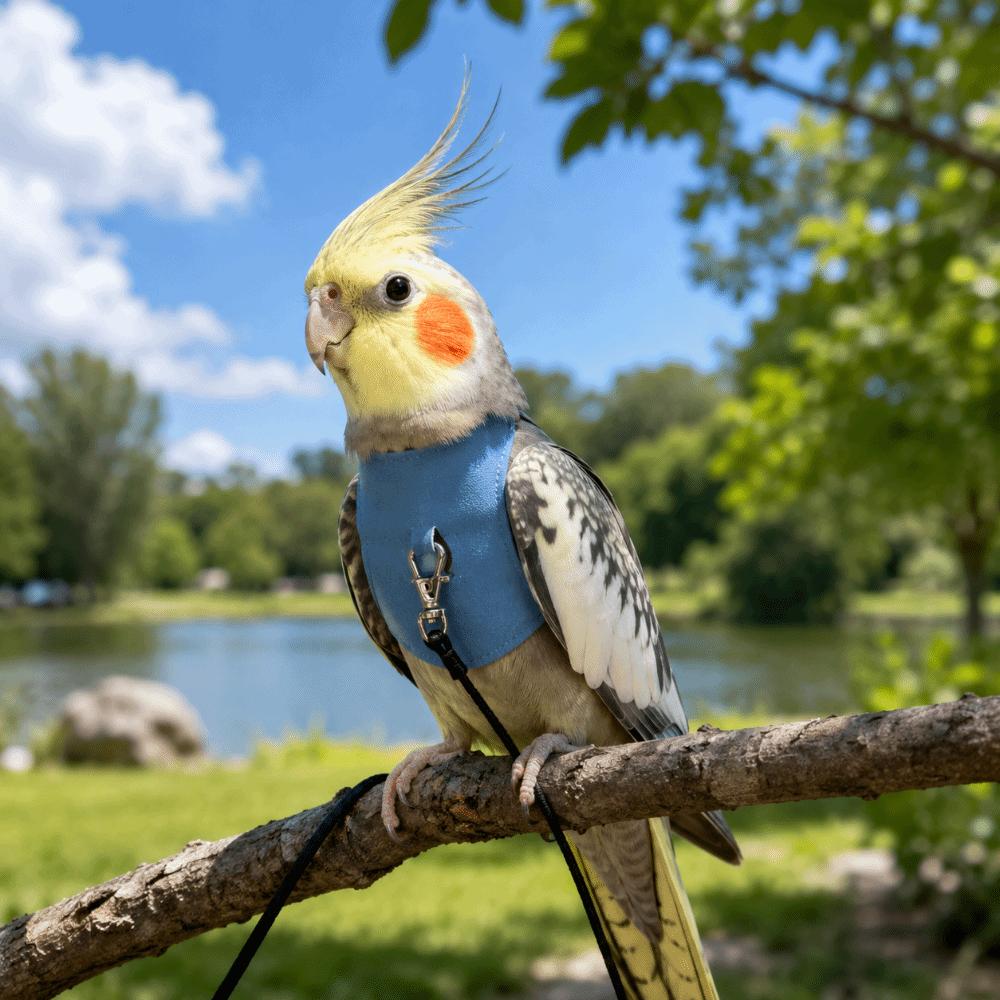 Cowboy Style Parrot Flying Harness Safety Bird Flight Suits Creative Parrot Outdoor Leashes Travel