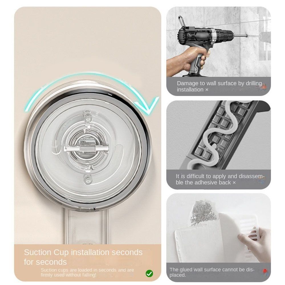 Wall-Mounted Toothpastes Storage Box Transparent Shower Organizer Cosmetics Storage Box for Home