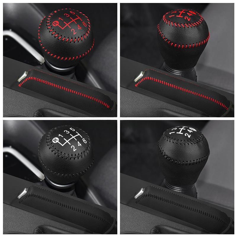 For Toyota RAV4 Corolla Gear Shift Knob Cover Gear Lever Protective Case Handle Leather Cover Shifter