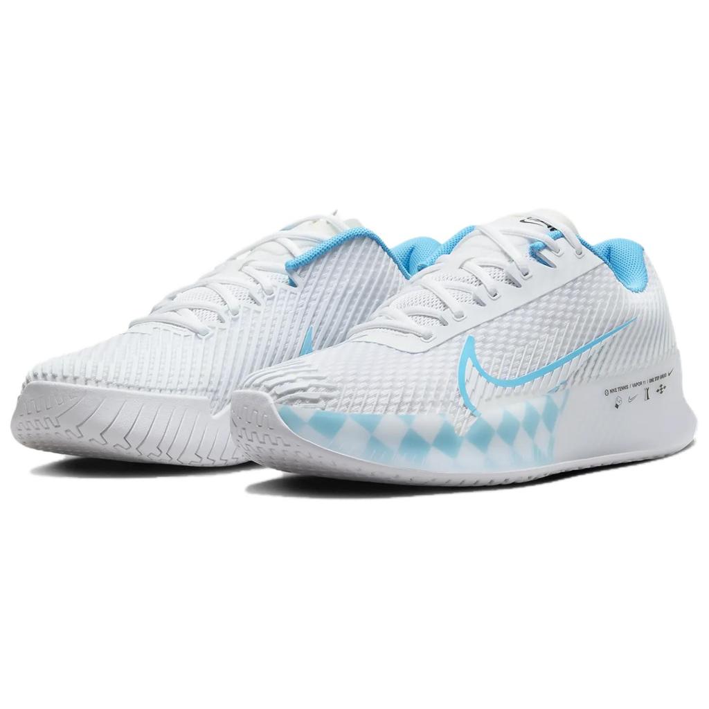Carlos Alcaraz x NikeCourt Air Zoom Vapor 11 HC One Step Ahead PE Men Sneakers White Black Baltic-Blue HQ1654-100