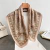 Spring and Autumn New Korean Small Square Scarf Women's 71 Cotton and Linen Versatile Small Scarf Neck Shirt Decorative Silk Scarf