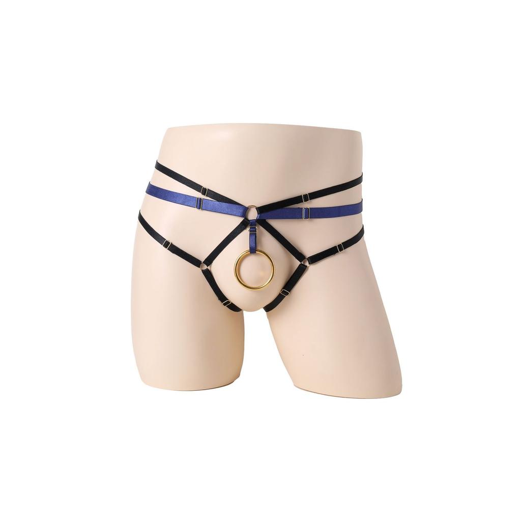 Sexy Crotchless Jockstrap Mens O-Ring Hole Lingerie Sissy Panties Adjust Strap G-String Tanga Hombre Open Butt Underwear Thongs