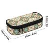 Pen Case Secure Zipper Closure Roomy Interior 300D Polyester with Main Compartment Mesh Pocket and Pen Slots for School and Study