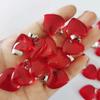 Red Heart Charm Pendants Fashion Small Glass Pendant Jewelry DIY Accessories for DIY Necklace Bracelet Jewelry Crafts