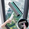 1 spazzola per la pulizia dei vetri 3 in 1, tergicristallo per specchio da bagno, con spray, lavavetri bifacciale