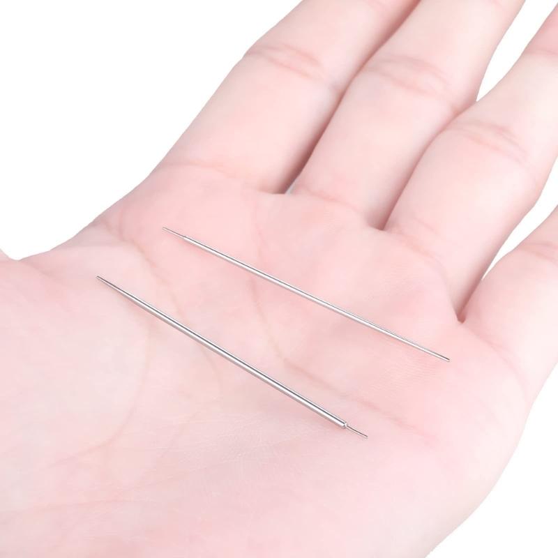 Grasper And Curved Piercing Guide Needle Set For Easy Accurate Body Piercing On Sensitive Skin