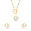 Shell Earrings And Necklace Set Simple Luxury Versatile Fashion Jewelry Suite