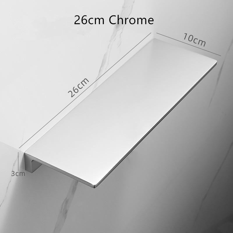 Tuqiu Bathroom Shelf Brushed Gold Top Bath Shower Shelf Brass Bathroom shelf Organizer Wall Mounted Black Kitchen Storage holder