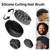 Silicone Hair Curly Twist Magic Barber Brush African Coil Wave Dread Natural Hair Brush Hair Style Tool Salon Accessories