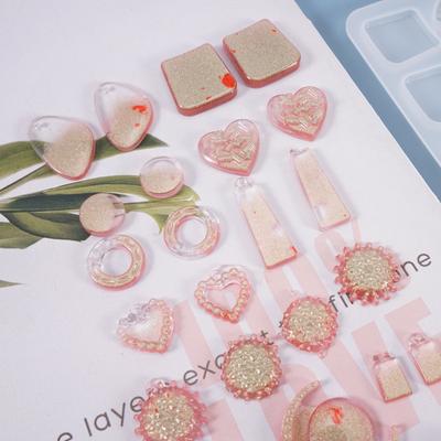 Pendant Silicone Mold Irregular Drop Earring Mold For Craft DIY Charms Necklace And Keychain Crystal Epoxy Resin Jewelry Making