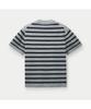 Silijeu Garment Dyed H/S Striped Crew Neck Sweater Sawam26721Chx