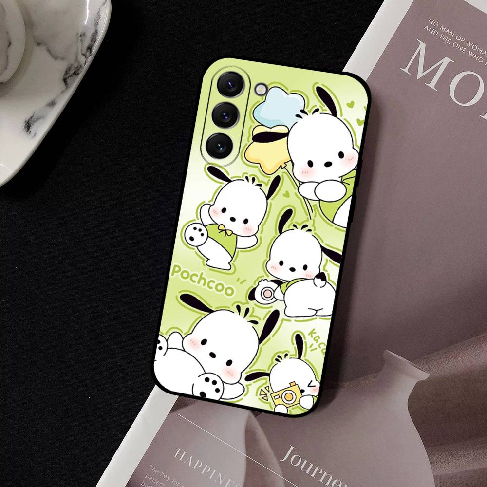 Cute Cartoon P-Pochacco Dog Phone Case For Samsung Galaxy S21 S22 S23 S24ULTRA S25ULTRA FE Ultra Plus5G A52S S26 Soft Cover