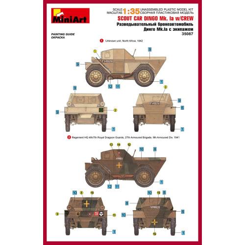 Miniart 1/35 Dingo British Scout Car MK.1a Figure Plastic Model