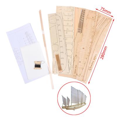 Chinesisches Sandboot aus Holz, Bausatz, DIY, handgefertigt, antikes Schiffsmodell