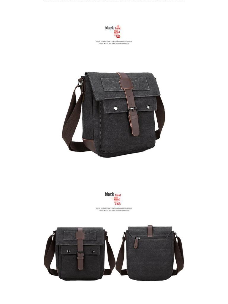 Men's Wear-Resistant Canvas Crossbody Bag