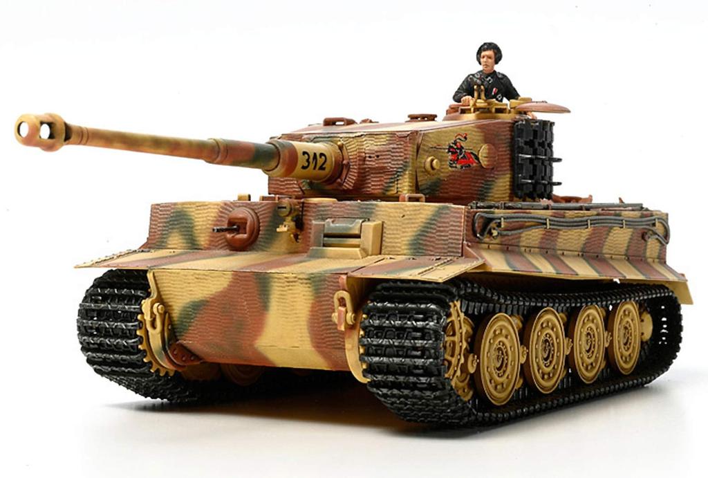 TAMIYA 1/48 Military Miniature Series No.75 German Army Heavy Tank Tiger I Late Production Plastic Model 32575