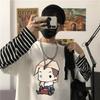 Kawaii VALORANT Sova Harajuku Koszulka z długim rękawem Męska/damska Hot Games Cosplay Grafika Letnia Moda Hip Hop Fałszywy Dwuczęściowy T-shirt